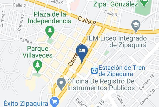 Zipaquira - Hotel Estacion Sabana Maps