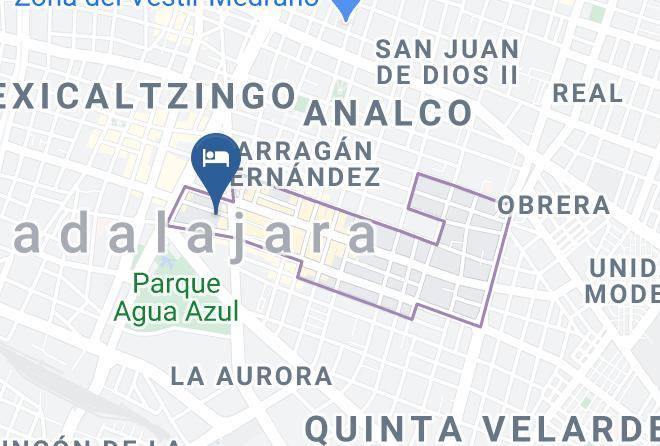 Guadalajara - Hotel Estadio Maps