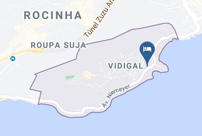 Rio De Janeiro Vidigal - Hotel Estalagem Maps
