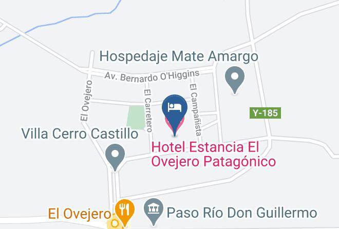 Ultima Esperanza Province - Hotel Estancia El Ovejero Patagonico Maps