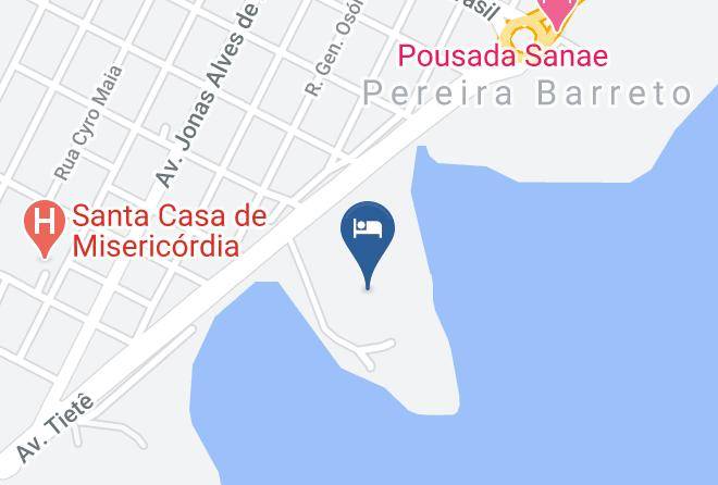 Pereira Barreto - Hotel Estancia Ido Maps