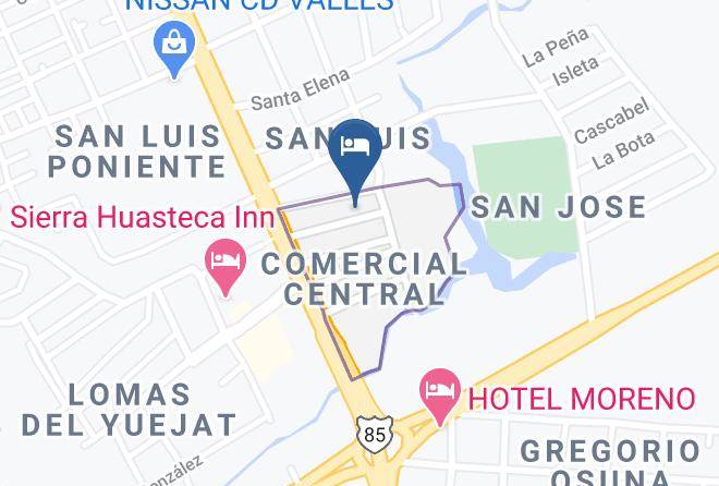 Ciudad Valles - Hotel Estancia Rheal Maps