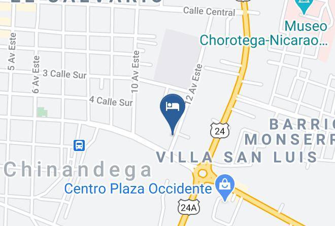 Chinandega - Hotel Estancia Victoria Maps