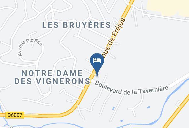 Maritime Alps - Hotel Esterel Le 1625 Maps