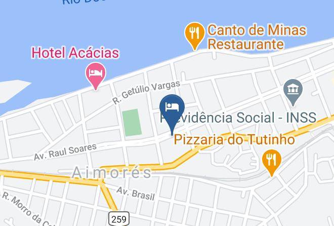 Aimores - Hotel Estevam Maps
