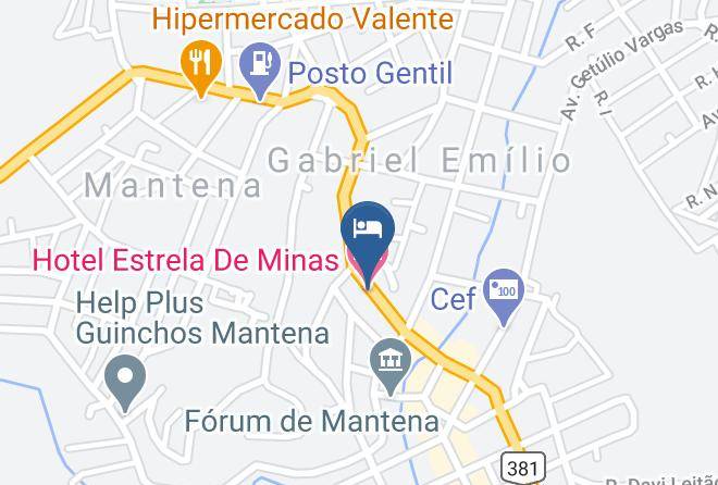 Mantena - Hotel Estrela De Minas Maps
