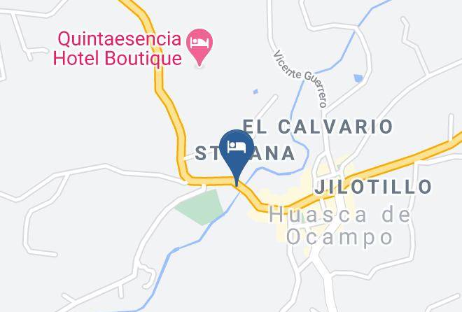 Huasca De Ocampo - Hotel Estrella De Huasca Maps