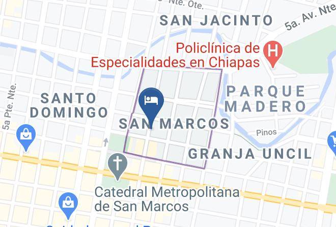 Tuxtla Gutierrez - Hotel Estrella Maps