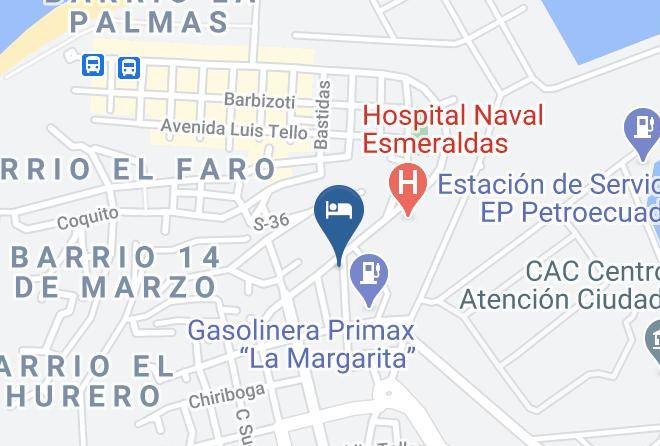 Esmeraldas - Hotel Estuario Maps