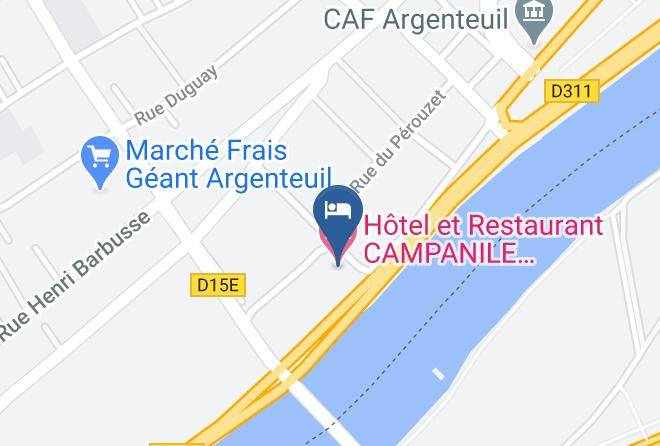 Val D Oise - Hotel Et Restaurant Campanile Argenteuil Maps