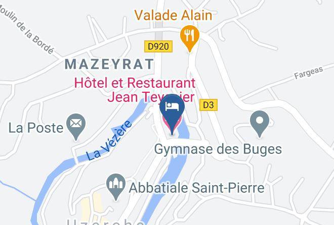 Hotel Et Restaurant Jean Teyssier Map