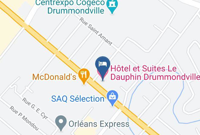 Drummond Regional County Municipality - Hotel Et Suites Le Dauphin Drummondville Maps