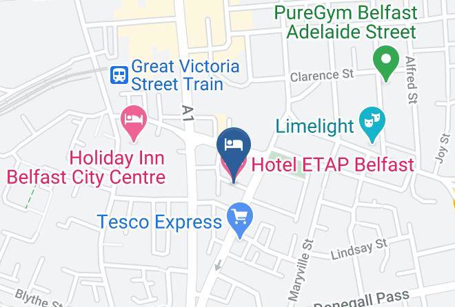 Belfast City - Hotel Etap Belfast Maps