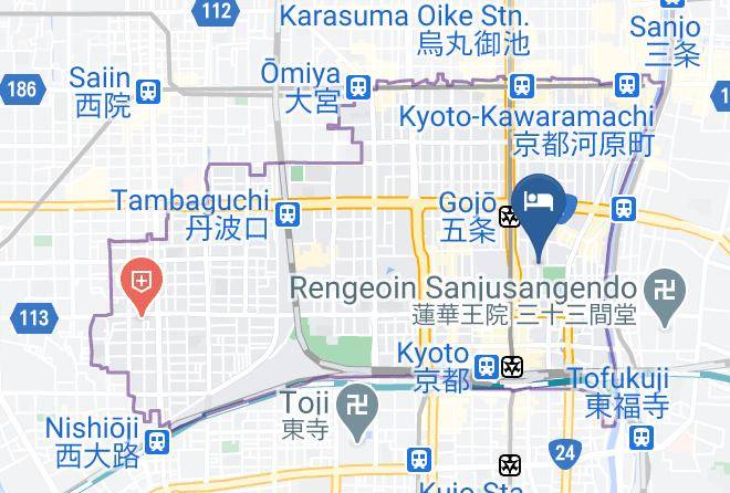 Kyoto City Shimogyo Ward - Hotel Ethnography Kikokunomori Maps