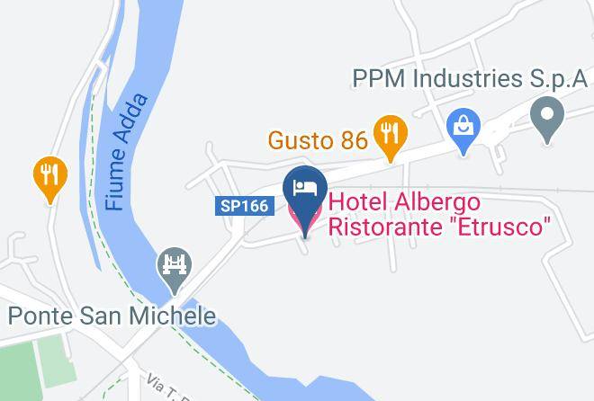 Bergamo - Hotel Albergo Ristorante Etrusco Maps