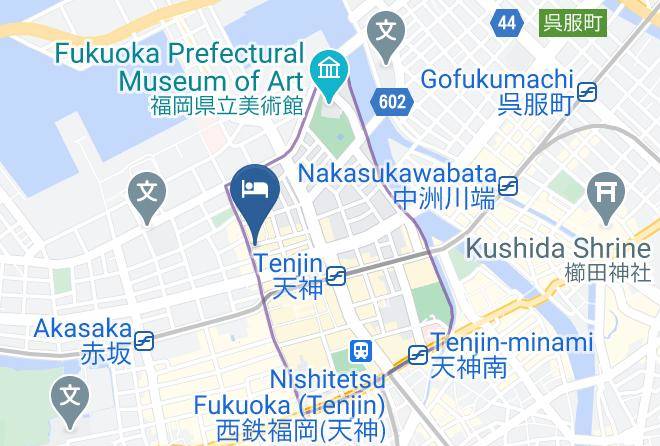 Fukuoka City Chuo Ward - Hotel Etwas Tenjin Maps