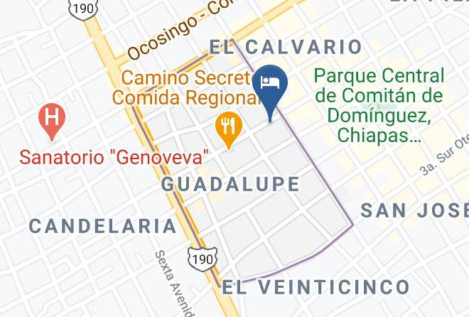 Comitan De Dominguez - Hotel Eugenia Maps