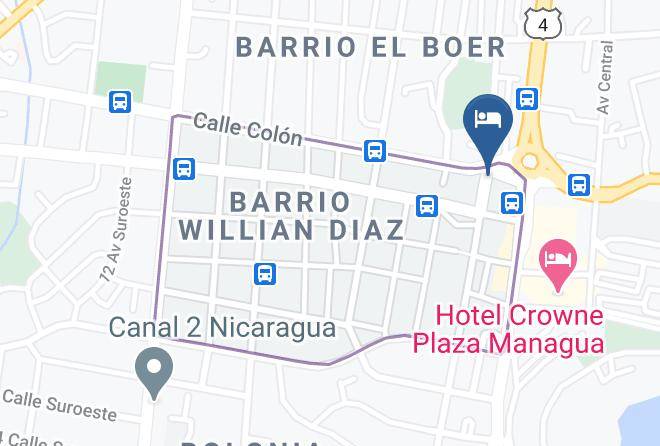 Managua - Hotel Euro Maps