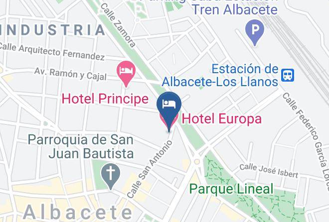 Albacete - Hotel Europa Maps