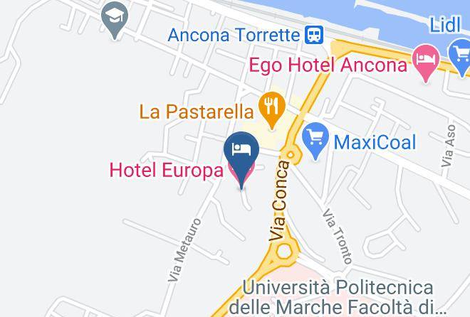 Ancona - Hotel Europa Maps