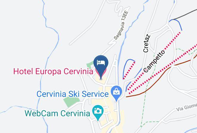 Aosta - Hotel Europa Cervinia Maps