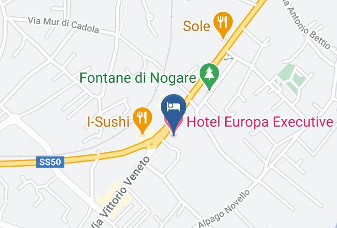 Belluno - Hotel Europa Executive Maps