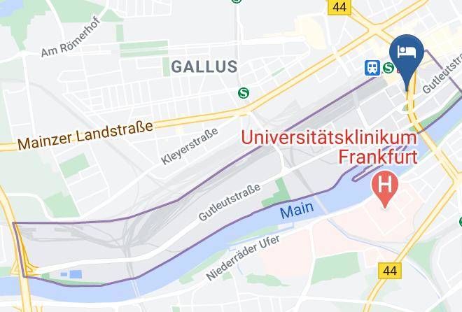 Frankfurt Am Main - Hotel Europa Life Maps