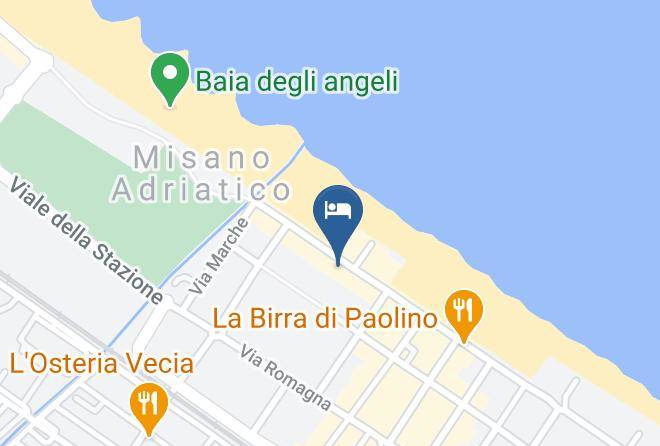 Rimini - Hotel Europa Misano Adriatico 3 Stelle Maps