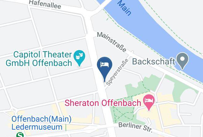 Offenbach Am Main - Hotel Europa Offenbach Maps