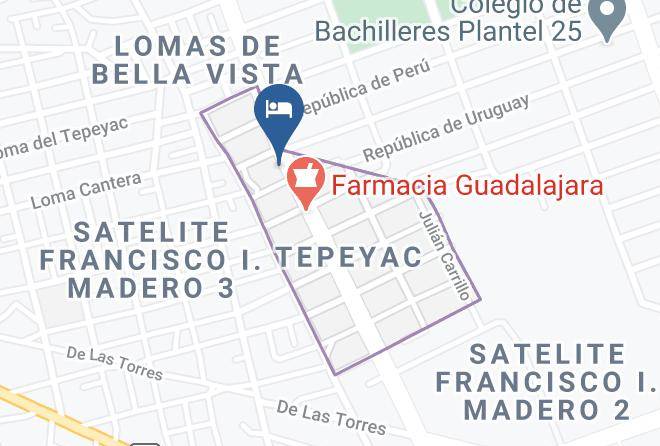 San Luis Potosi Tepeyac - Hotel Europa Maps