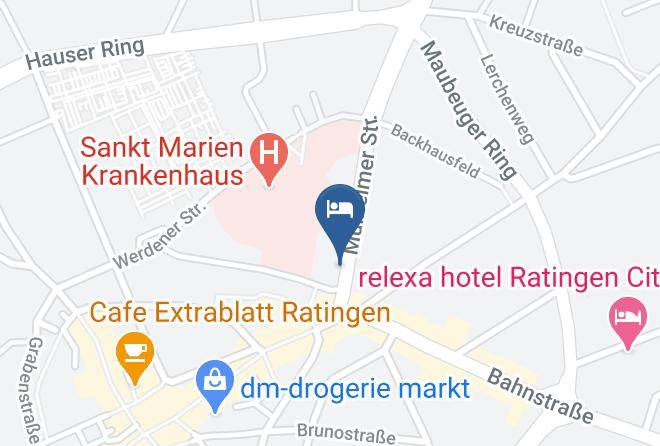 Mettmann - Hotel Europaischer Hof Maps