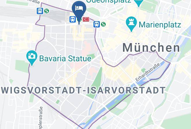 Munich District - Hotel Europaischer Hof Maps