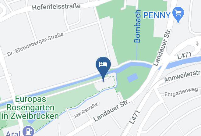 Zweibrucken - Hotel Restaurant Rosengarten Maps
