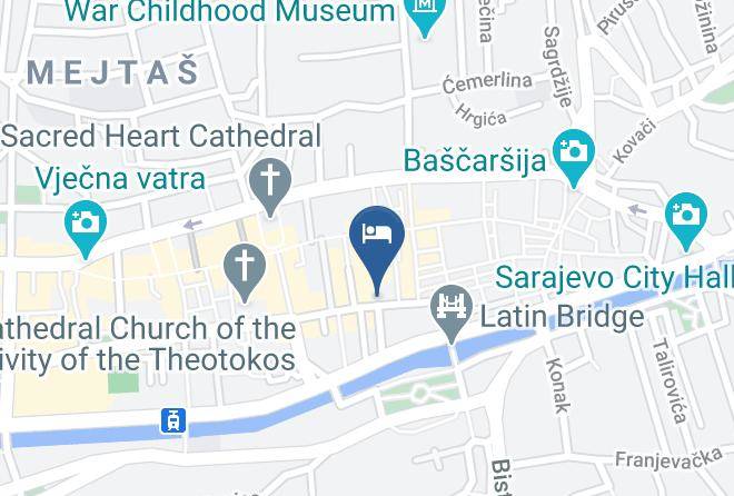 Sarajevo - Hotel Europe Maps