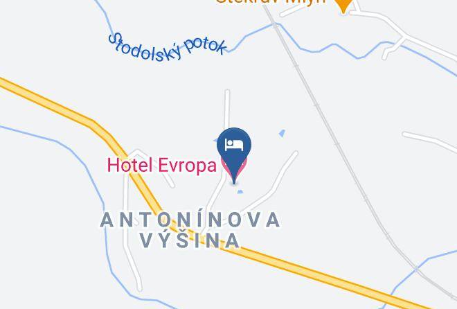 Cheb - Hotel Europe Maps