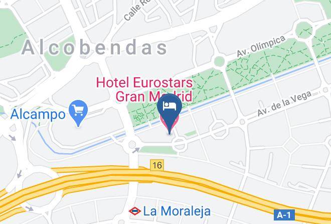 Madrid - Hotel Eurostars Gran Madrid Maps