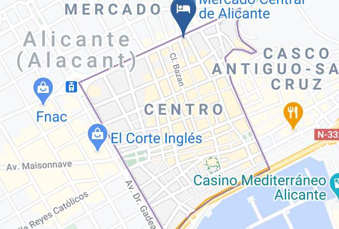 Alicante - Hotel Eurostars Lucentum Maps