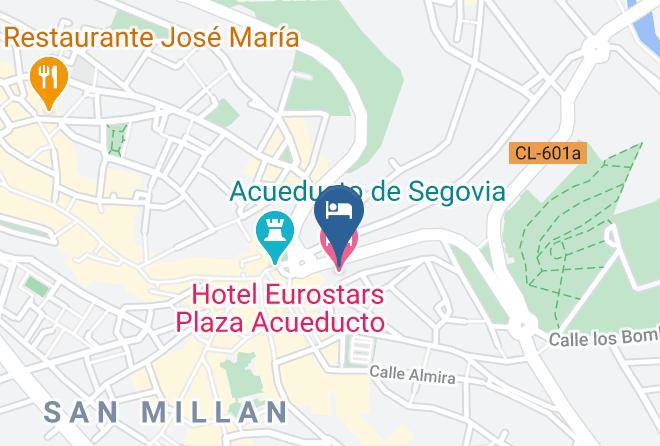 Segovia - Hotel Eurostars Plaza Acueducto Maps