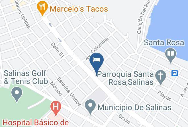 Salinas - Hotel Euskal Beach Maps