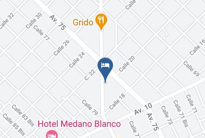 Necochea - Hotel Eva Peron Maps