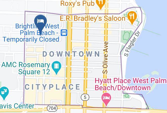 Palm Beach - Hotel Evernia Maps