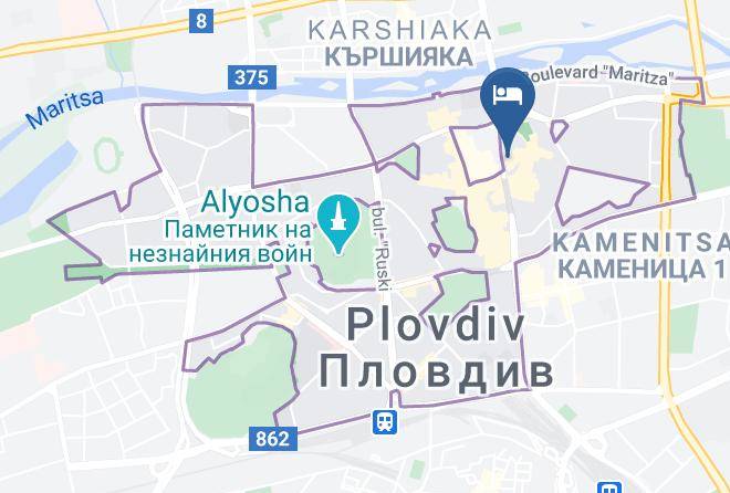 Plovdiv - Hotel Evmolpia Maps