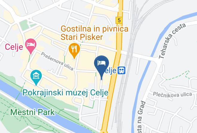 Celje - Hotel Evropa Maps