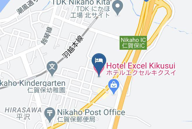 Nikaho City - Hotel Excel Kikusui Maps