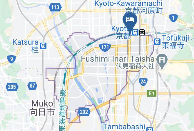 Kyoto City Minami Ward - Hotel Excellence Kyoto Maps