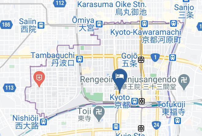 Kyoto City Shimogyo Ward - Hotel Excellence Kyoto Station Maps