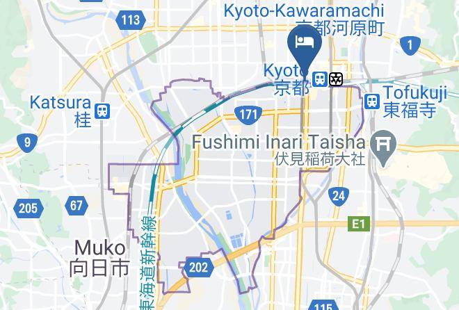 Kyoto City Minami Ward - Hotel Excellence Kyoto Station Nishi Maps