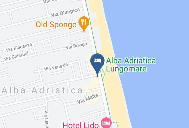 Hotel Excelsior Alba Adriatica Map