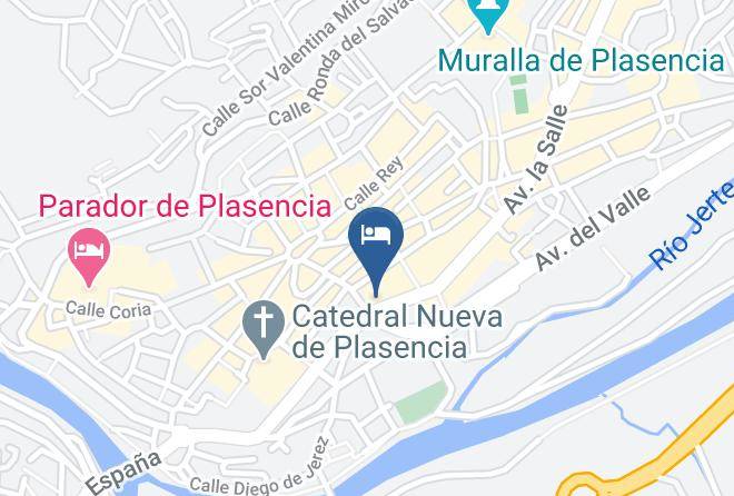 Caceres - Hotel Exe Alfonso Viii Maps