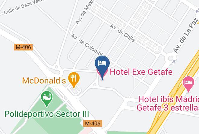 Madrid - Hotel Exe Getafe Maps